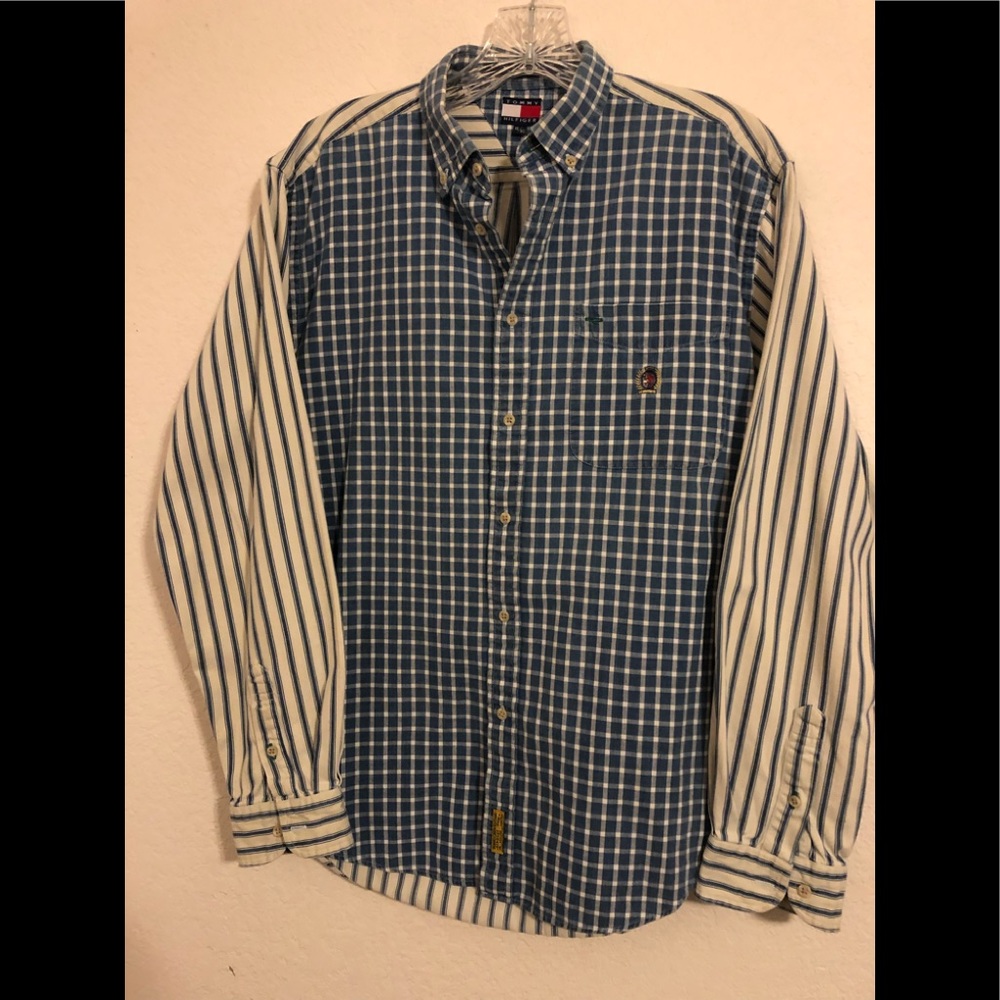 Tommy Hilfiger plaid and stripe top